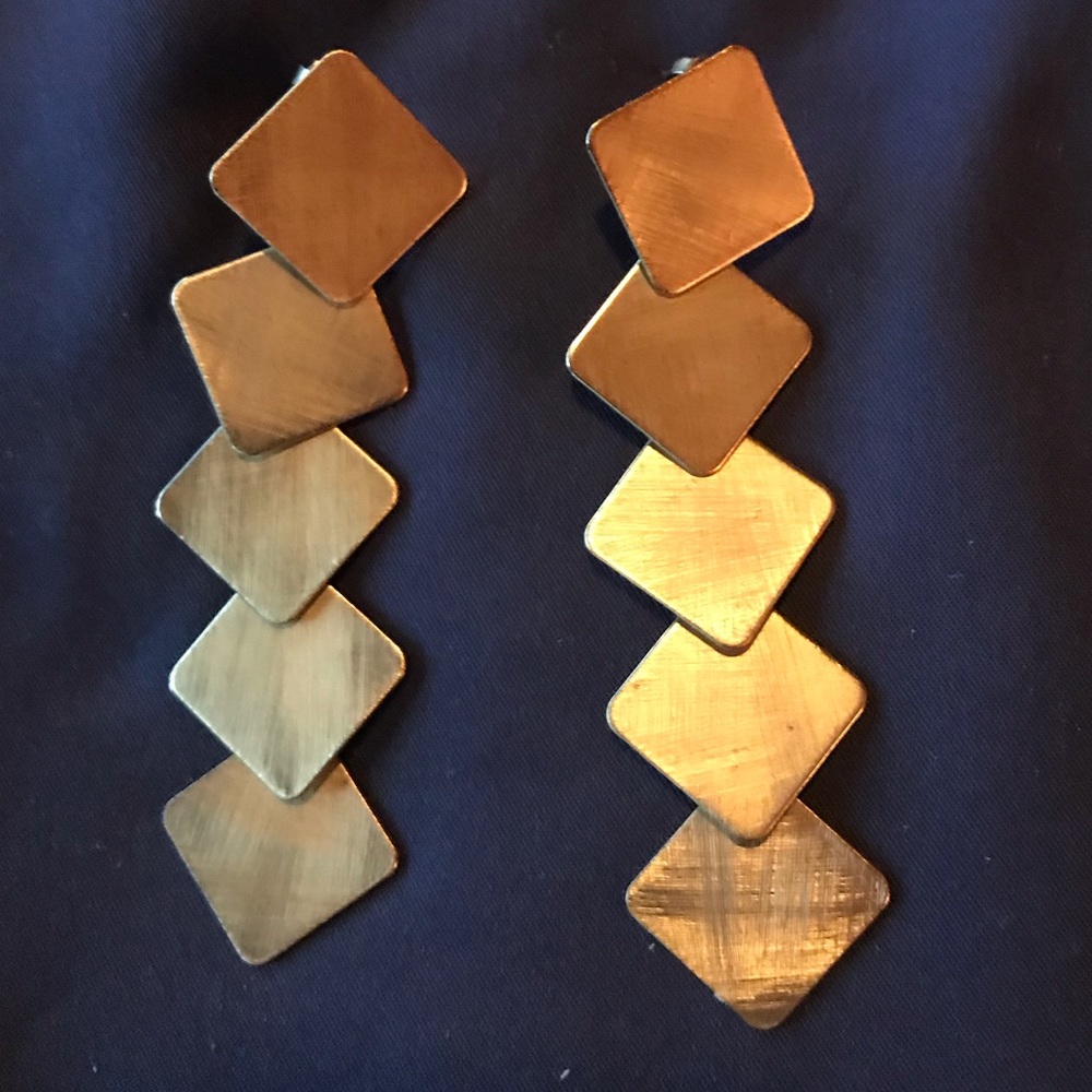 Gold earrings from Anthropologie
